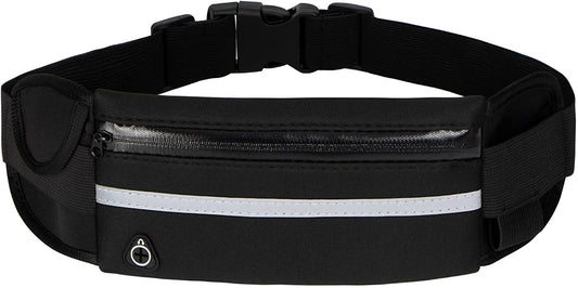 "Ultra-Light Bounce-Free Running Belt - Adjustable Waist Pack for Women and Men - Perfect for Running / Workouts and All Phone Sizes.